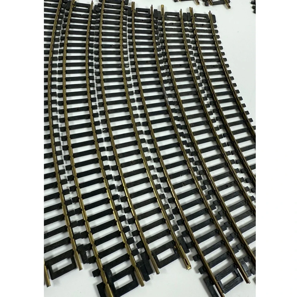 Vintage 1970s HO Scale Brass Model Feller Garnet Train Track Lot Italy 36 Pieces